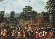 joris Hoefnagel A Fete at Bermondsey or A Marriage Feast at Bermondsey. oil painting reproduction